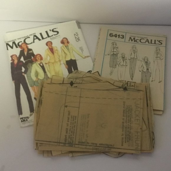 Retro McCall's Carefree Pattern #6413 - 1970's Size 10 Jacket Skirt Trousers - Picture 3 of 3